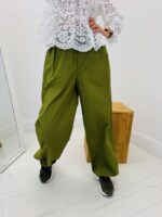 Pantalon casual vert