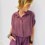 Chemise carreaux bordeaux