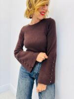 Pull manches longues avec boutons – Image 5