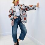 Gilet Maille Floral
