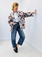 Gilet Maille Floral
