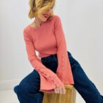 Pull manches longues avec boutons