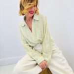 Chemise à motifs floraux