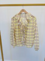 Chemise à Carreaux Volantée – Image 2
