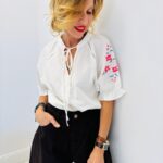 Chemise brodée bohème