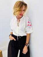 Chemise brodée bohème