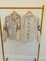 Chemise rayures brodée – Image 2