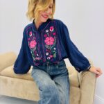Blouse brodée