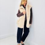 Gilet Capuche Fausse Fourrure