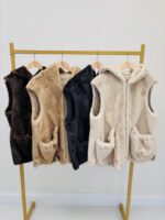 Gilet Capuche Fausse Fourrure – Image 2