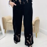Pantalon Velours Brodé - Marque ANGE