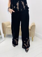 Pantalon Velours Brodé - Marque ANGE