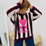 Pull Rayé Amour