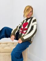 Pull Rayé Amour – Image 4