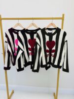 Pull Rayé Amour – Image 2