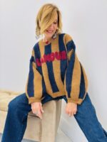 Pull Rayé Amour – Image 5