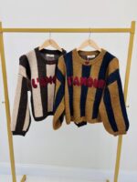 Pull Rayé Amour – Image 2