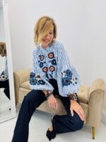 Chemise Rayures Brodée – Image 4