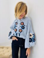 Chemise Rayures Brodée – Image 5