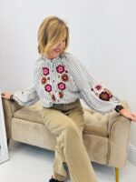 Chemise Rayures Brodée – Image 10