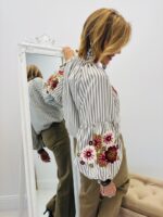Chemise Rayures Brodée – Image 11