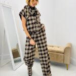 Pantalon Carreaux avec Foulard