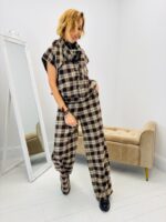 Pantalon Carreaux avec Foulard