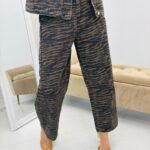 Jeans Imprimé Tigre Coupe Barrel