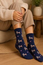 Chaussettes imprimées chien et cœur – Image 7