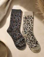 Chaussettes léopard lurex - Lot de 3 – Image 2
