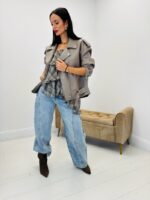 Blouson simili cuir style motard