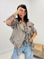 Blouson simili cuir style motard – Image 4