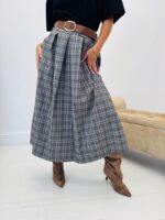 Jupe Détail Pince avec Ceinture