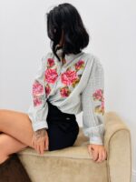 Chemise à Carreaux Brodée – Image 4