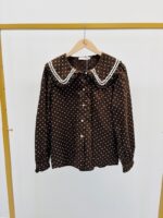 Chemise Pois Col Claudine – Image 2