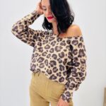 Pull Léopard Lurex