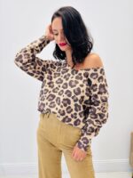Pull Léopard Lurex