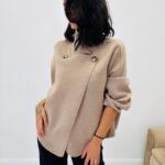 Gilet col montant boutonné
