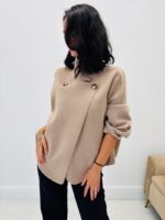 Gilet col montant boutonné