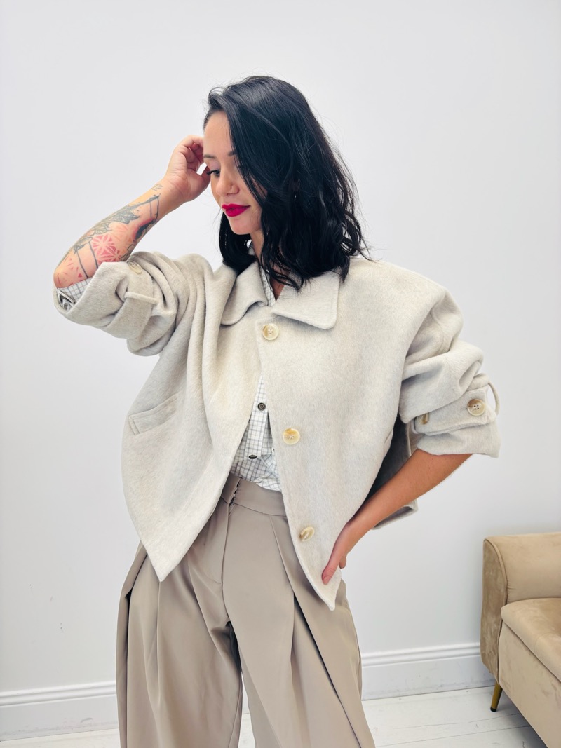 IMG_2435 Manteau Court Laine – Image 1