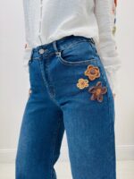 Jean brodé wide leg – Image 5