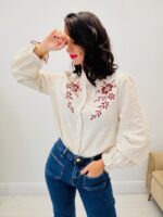 Chemise brodée rayures – Image 6