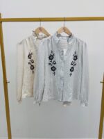 Chemise Brodée Rayures – Image 2