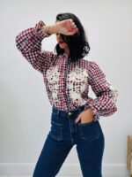 Chemise à Carreaux Brodée