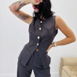 Gilet à Carreaux