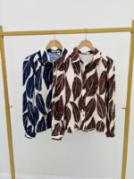 Chemise imprimée feuilles – Image 2