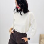 Pull Lurex Col Montant