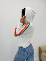 Pull Capuche avec les bandes – Image 11