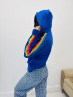 Pull Capuche avec les bandes – Image 9