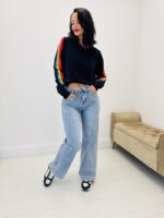 Pull Capuche avec les bandes – Image 7